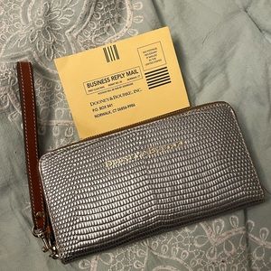 Dooney Large Zip Around Wallet Wristlet